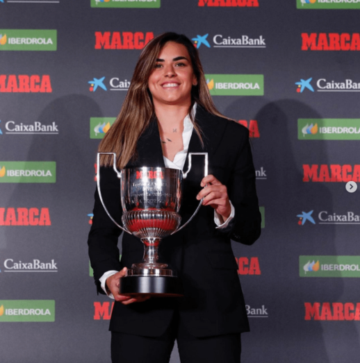 La teldense Misa Rodríguez, en la gala de los Premios Marca